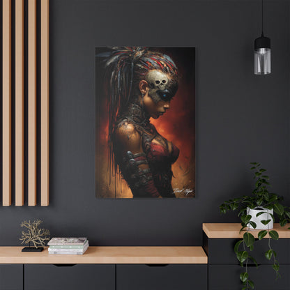Technotribal DNA Satin Canvas Art Print