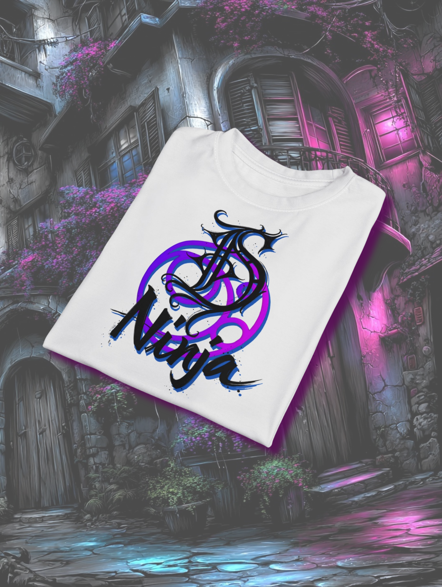 Die Hard Ninja Graphic Tee Unisex Cut & Sew