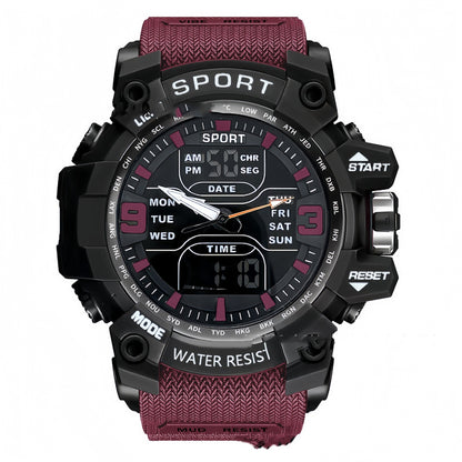 Stylish Black Technology Sports Luminous Boys Electronic Watch