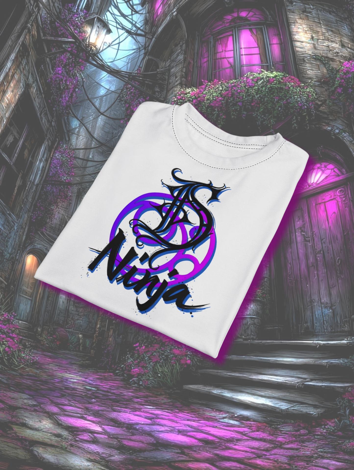 Die Hard Ninja Graphic Tee Unisex Cut & Sew