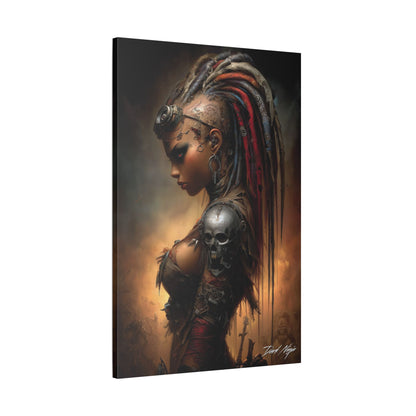 Technotribal DNA Satin Canvas Art Print