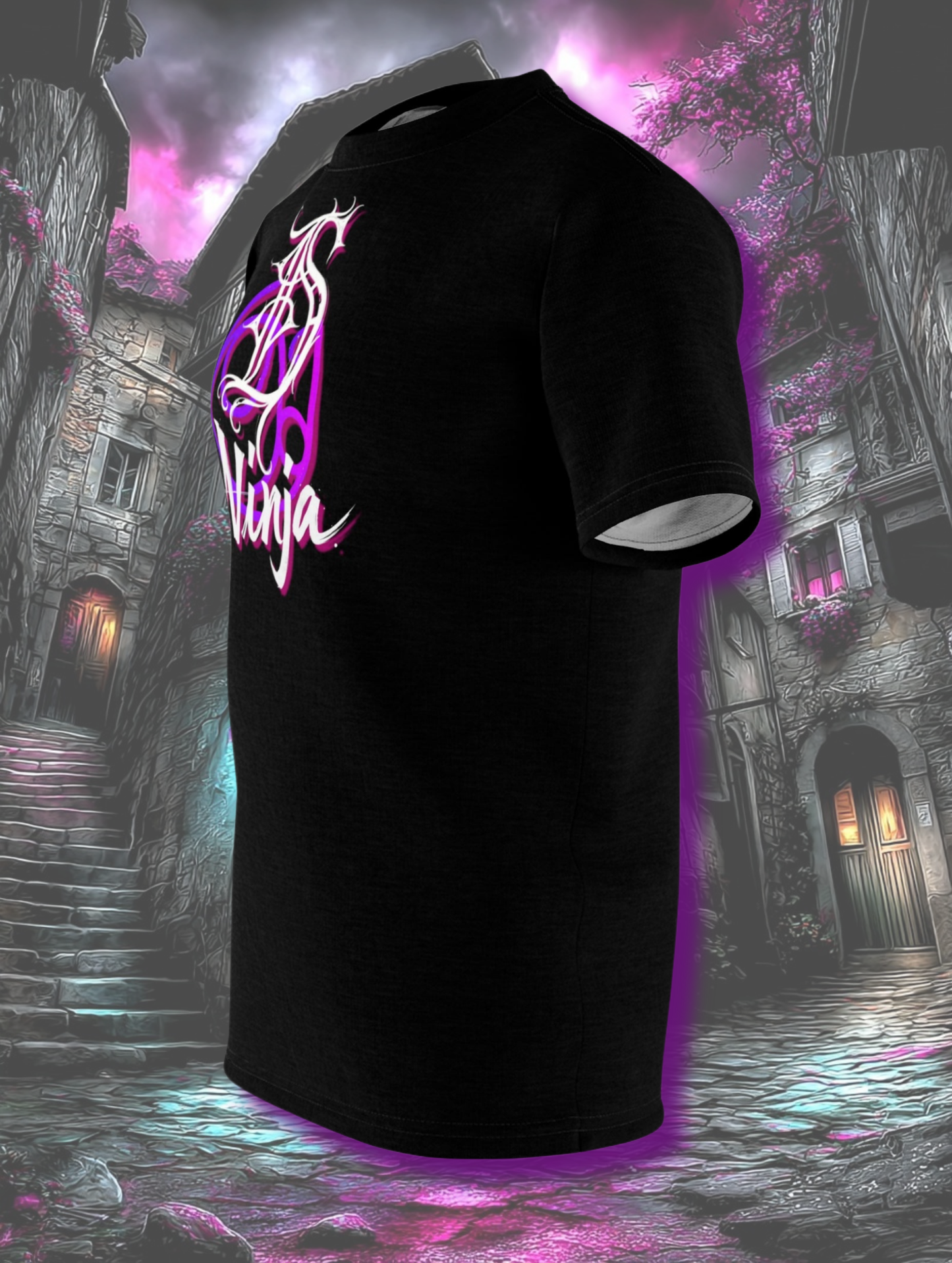 Die Hard Ninja Graphic Tee  Unisex Cut & Sew