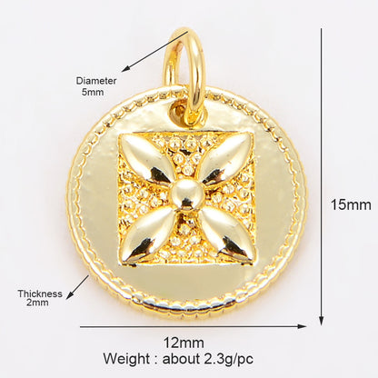 Micro-inlaid Mini Moon Sun Five-pointed Star Bee Pendant