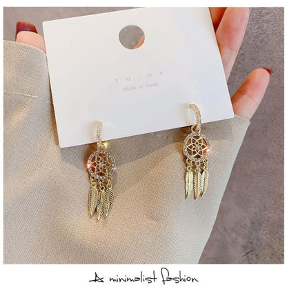 Tassel Earrings With Diamond Super Unique Design Earrings