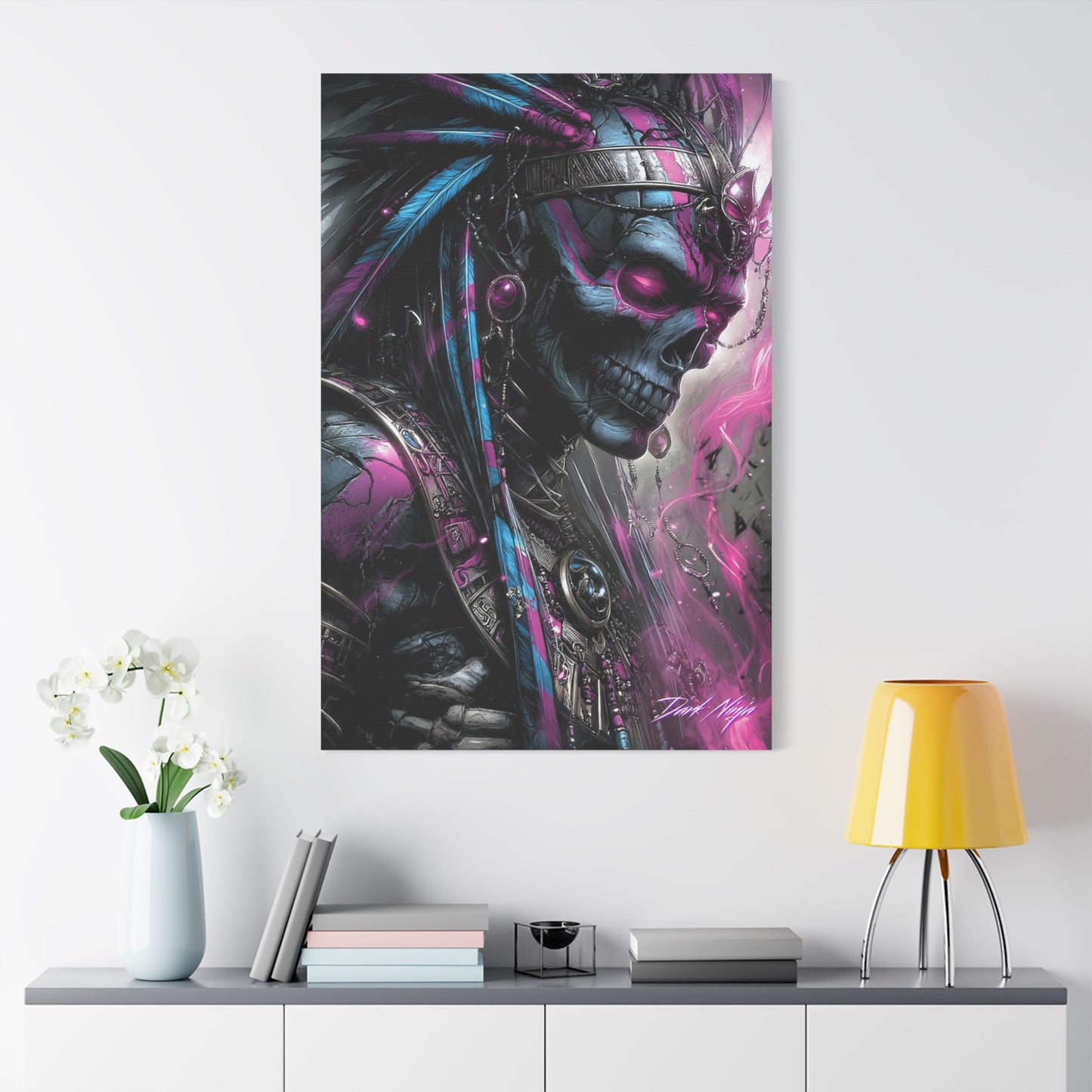 Mummy DNA Satin Canvas Art Print