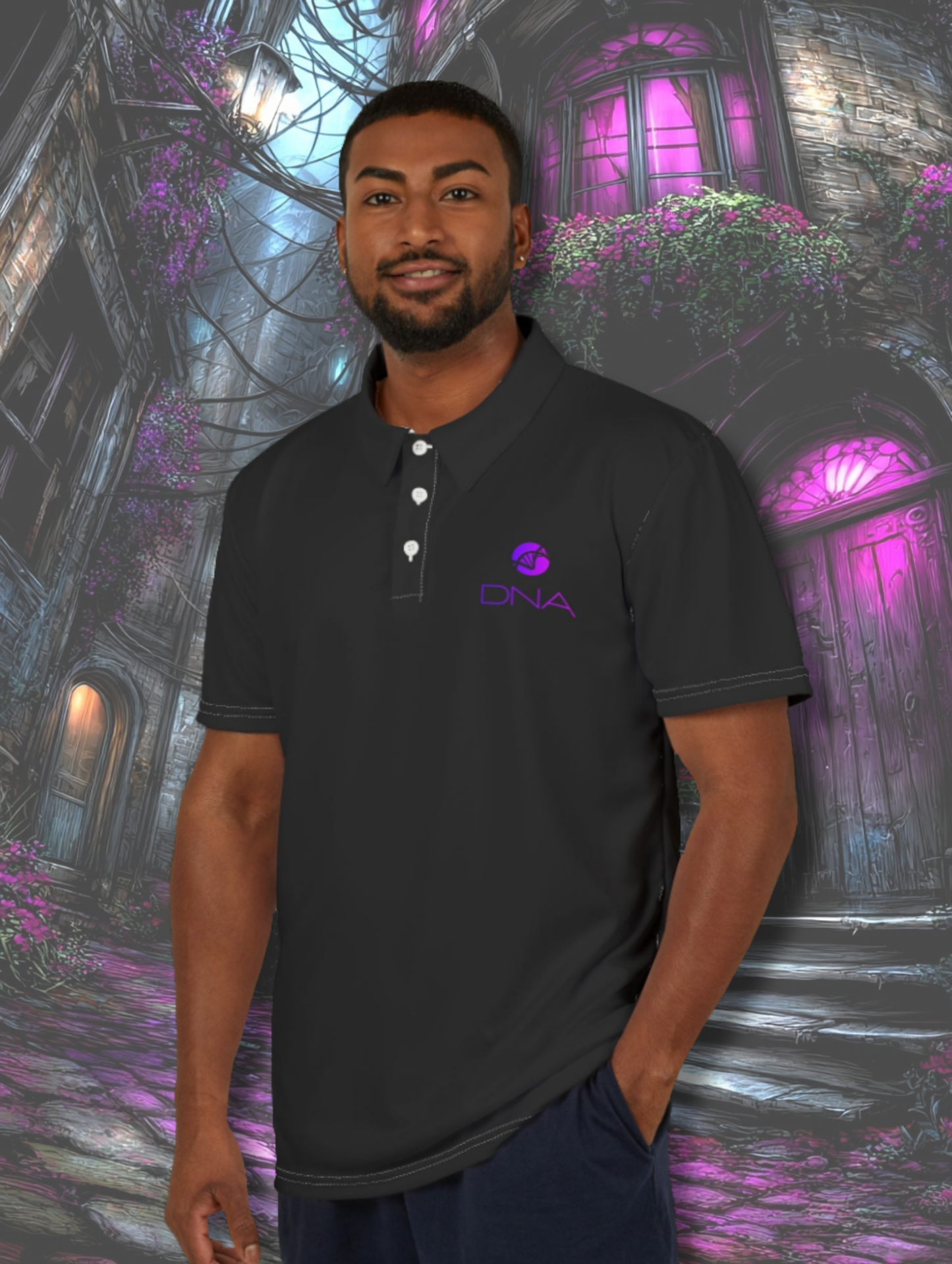 Die Hard Ninja Unisex Polo Shirt - Stylish DNA Design