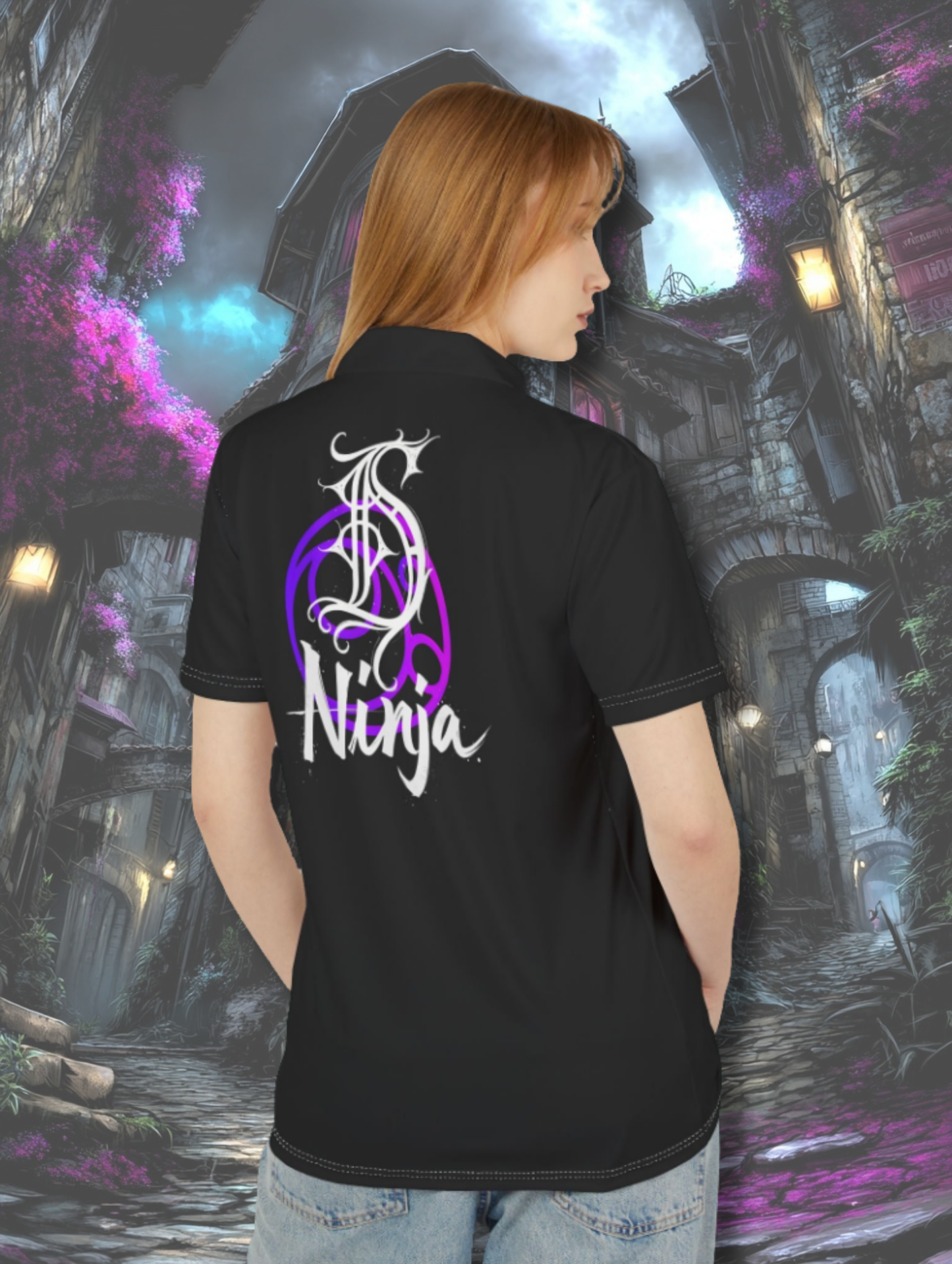 Die Hard Ninja Unisex Polo Shirt - Stylish DNA Design