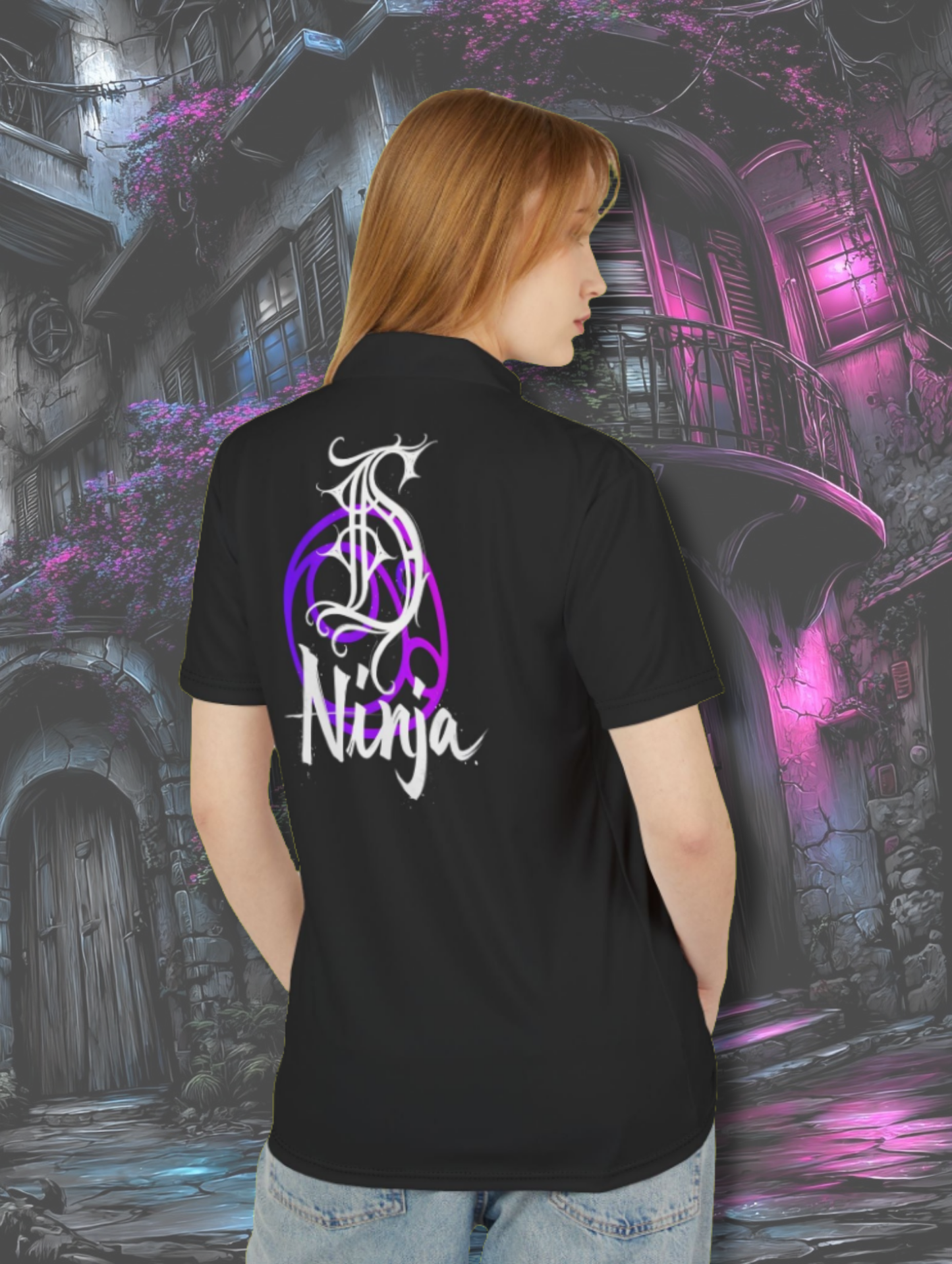 Die Hard Ninja Unisex Polo Shirt - Stylish DNA Design