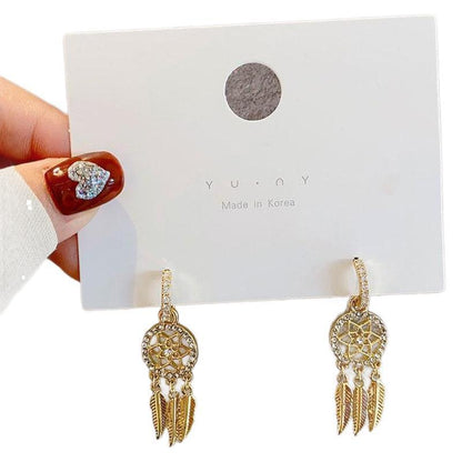 Tassel Earrings With Diamond Super Unique Design Earrings