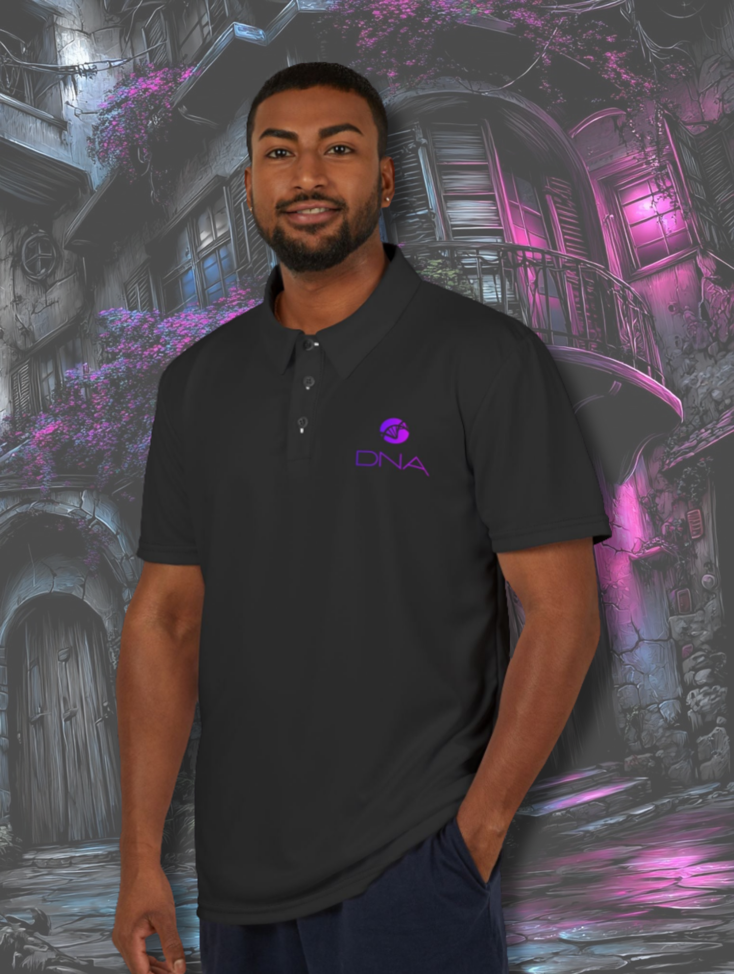 Die Hard Ninja Unisex Polo Shirt - Stylish DNA Design