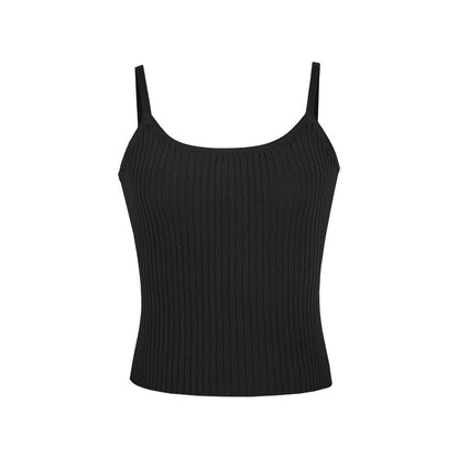 Casual Women's Single-breasted Knitted Cardigan Jacket Inner Vest