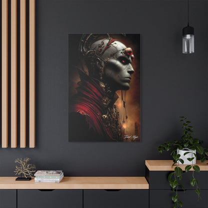 Technotribal DNA Satin Canvas Art Print