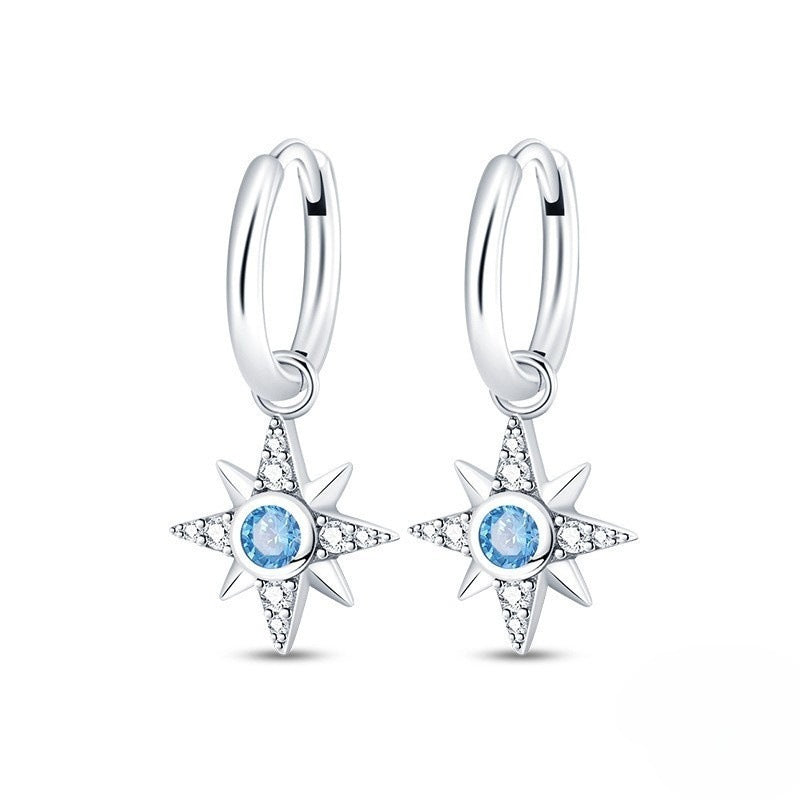 Fashion Special-interest High-grade Love Butterfly Star And Moon Earrings