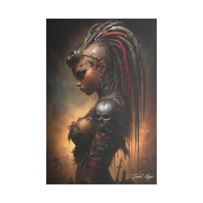 Technotribal DNA Satin Canvas Art Print