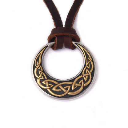 Nordic Ethnic Sweater Chain Trendy Cool Round Necklace