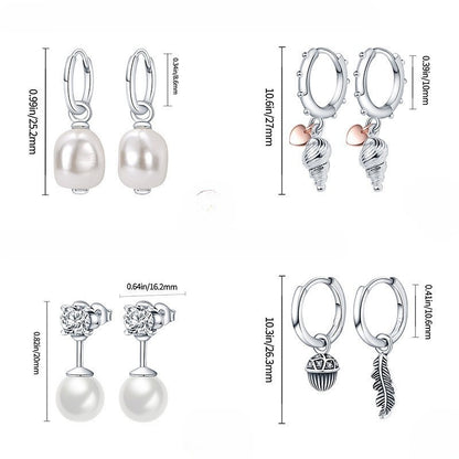 Fashion Special-interest High-grade Love Butterfly Star And Moon Earrings