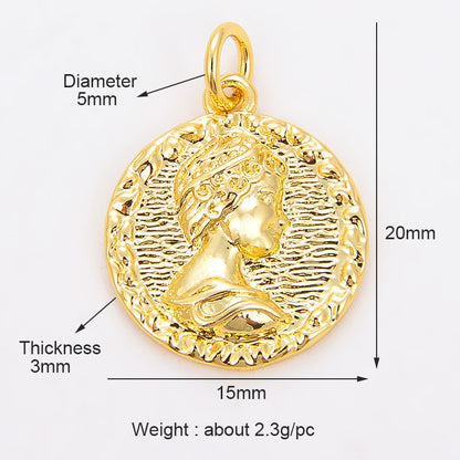 Micro-inlaid Mini Moon Sun Five-pointed Star Bee Pendant