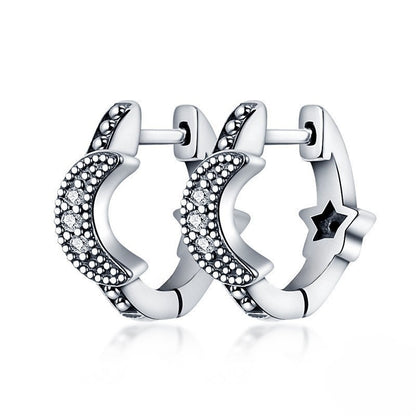 Fashion Special-interest High-grade Love Butterfly Star And Moon Earrings