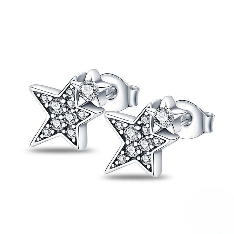 Fashion Special-interest High-grade Love Butterfly Star And Moon Earrings