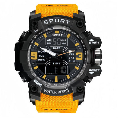 Stylish Black Technology Sports Luminous Boys Electronic Watch