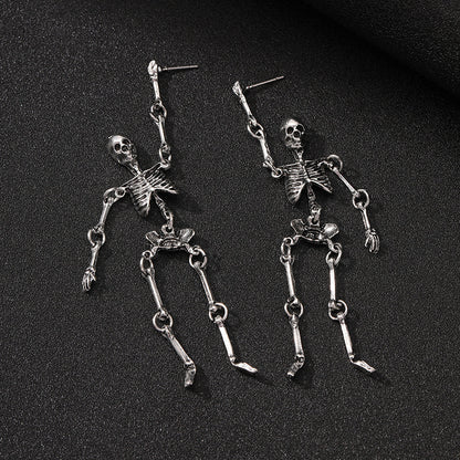 Personalized Skull Frame Earrings Exaggerated