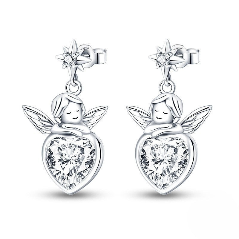 Fashion Special-interest High-grade Love Butterfly Star And Moon Earrings