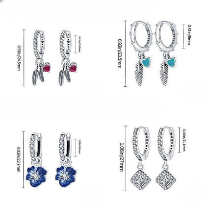 Fashion Special-interest High-grade Love Butterfly Star And Moon Earrings